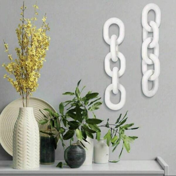 تحفة ديكور سلسلة مايلي - ابيض