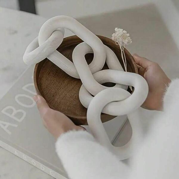 تحفة ديكور سلسلة مايلي - ابيض