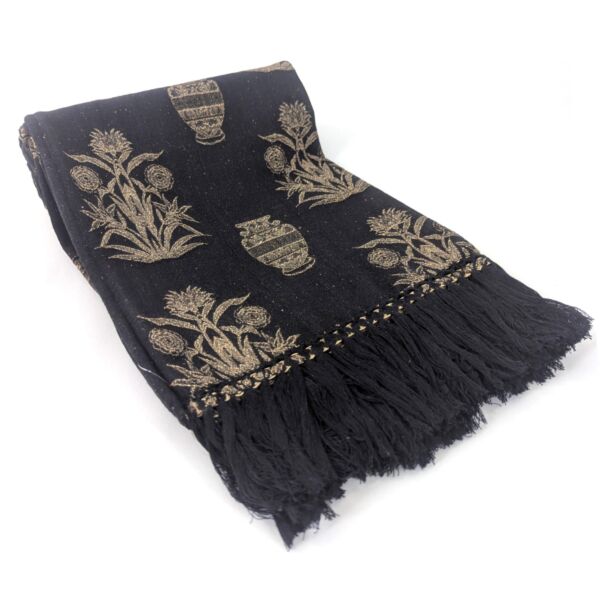 شال كنب اراس - اسود وذهبي