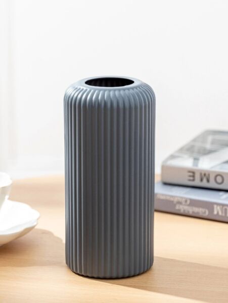 فازة مودرن فلورال - رمادي غامق