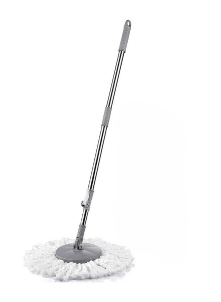 ممسحة دائرية موبسي - رمادي وابيض