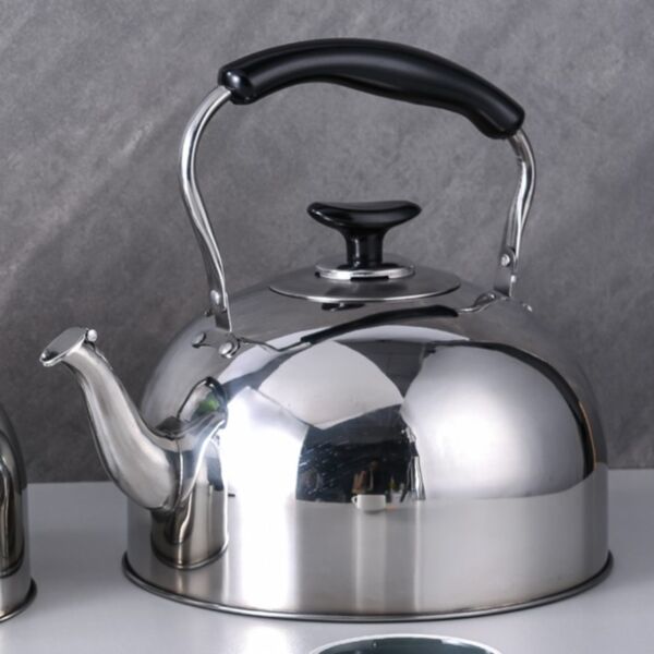 غلاية ماء بصافرة من ترست برو سعة 3.8 ليتر  فضي وأسود 