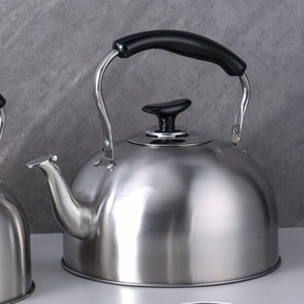 غلاية ماء بصافرة من ترست برو سعة 3.8 ليتر  فضي ميت وأسود 