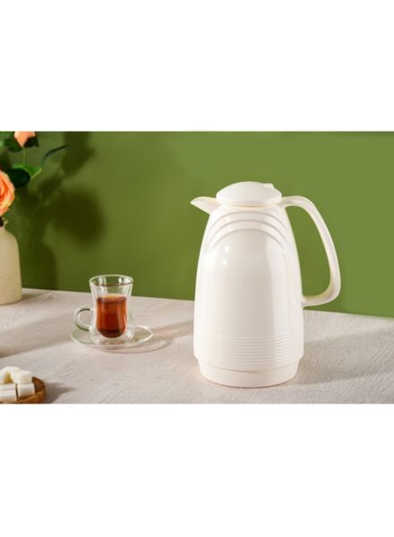 ترمس للشاي والقهوة 1 لتر مورنينج - عاجي