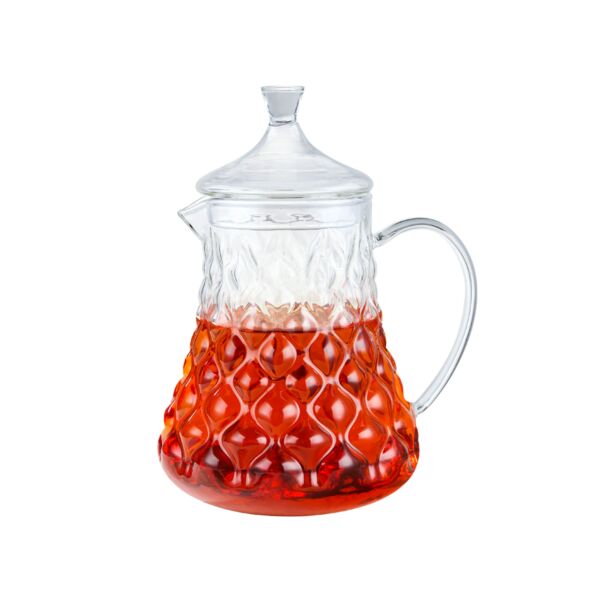 براد شاي زجاج مقاوم للحرارة  750  مل شفاف