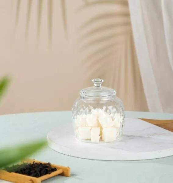 سكرية زجاج محجر  230  مل شفاف