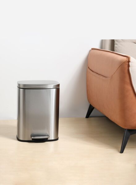 سلة نفايات البا 20 لتر - فضي