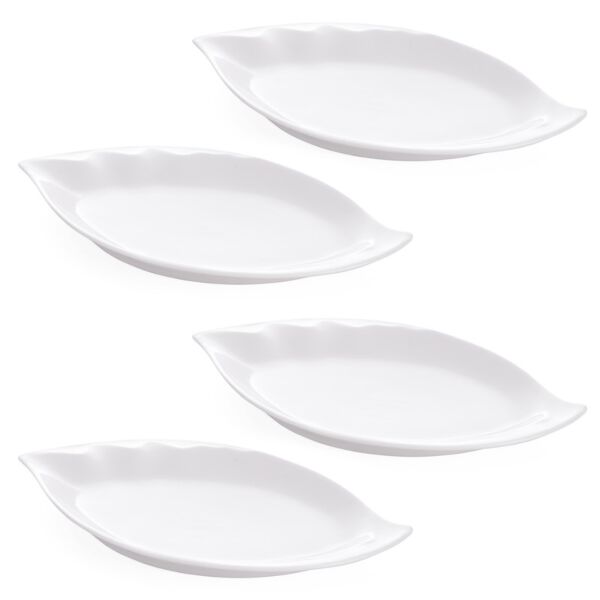 صحون تقديم 4 قطع فيليز - ابيض