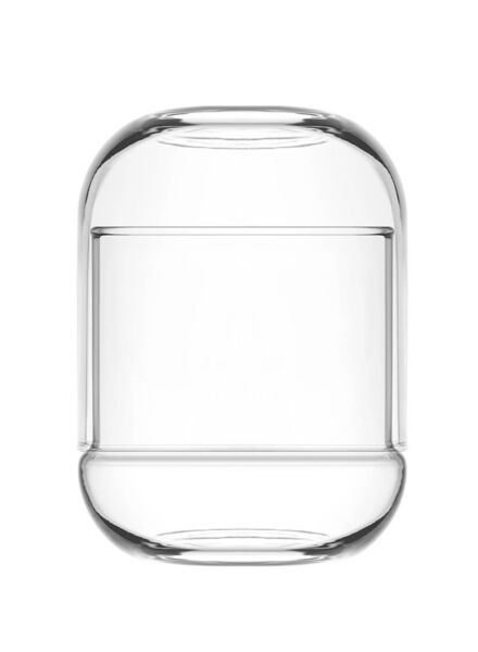 وعاء حلوى زجاجي 380 مل - شفاف