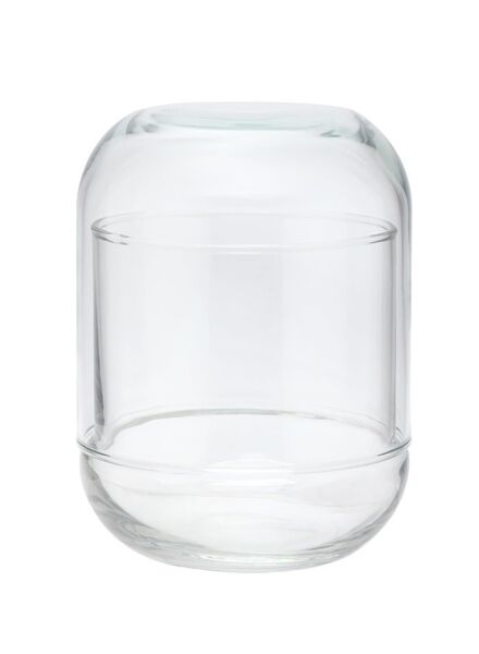 وعاء حلوى زجاجي 380 مل - شفاف