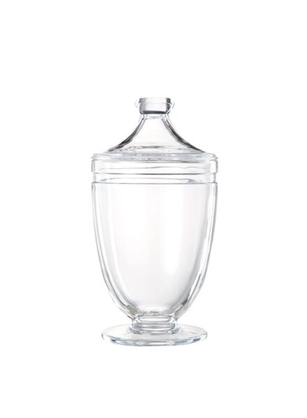 وعاء حلوى فاخر زجاجي شفاف سايا