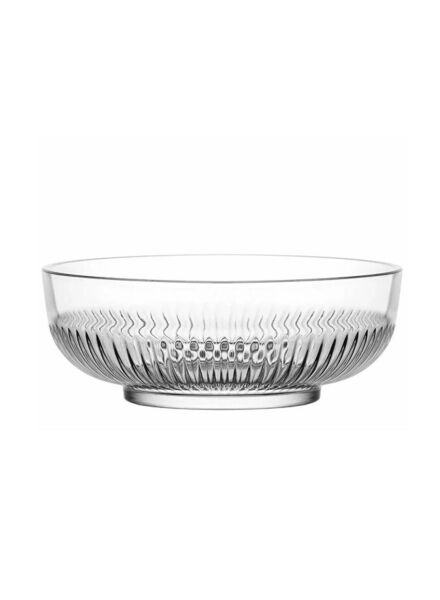 وعاء تقديم زجاجي صغير - شفاف