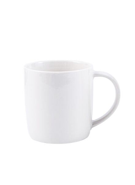 طقم اكواب بورسلين 6 قطع سعة 320 مل رينو - ابيض