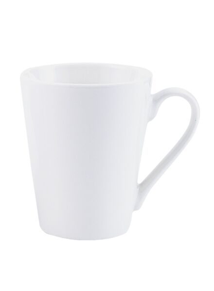 طقم اكواب بورسلين 6 قطع سعة 320 مل - ابيض