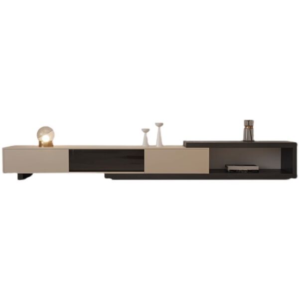 طاولة تلفزيون مودرن بريانكا  -  بيج وأسود