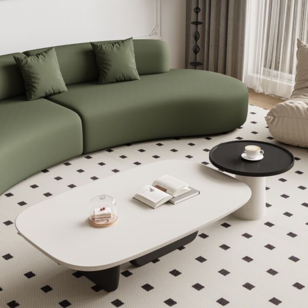 طاولة قهوة مع طاولة جانبية كادي