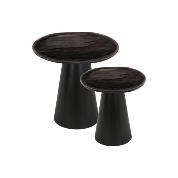 طقم طاولتين جانبية فينوس - اسود