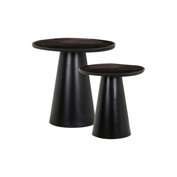 طقم طاولتين جانبية فينوس - اسود