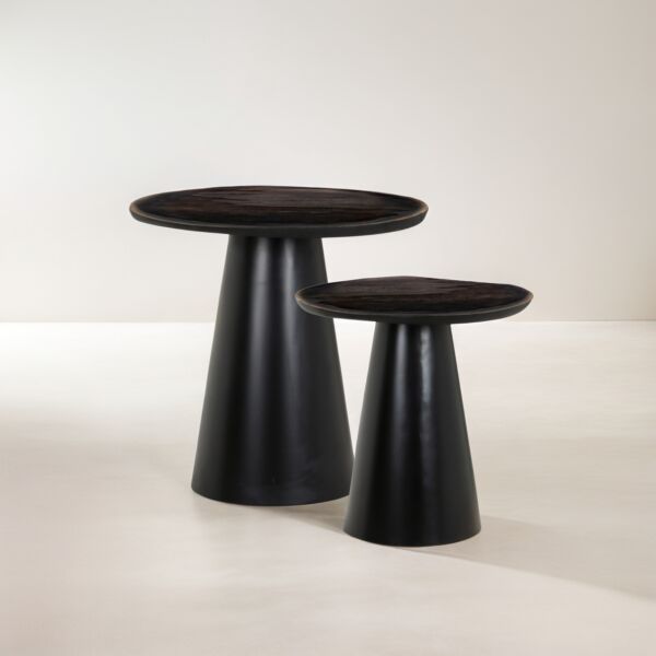 طقم طاولتين جانبية فينوس - اسود