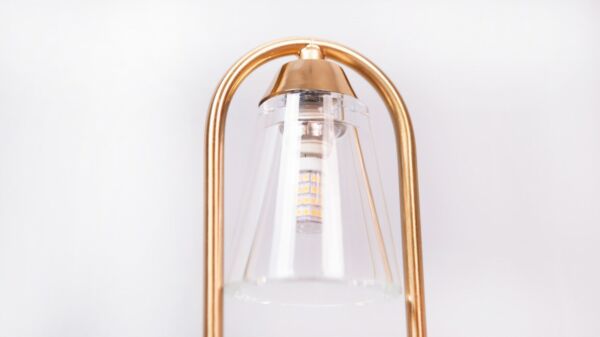 أبجورة طاولة راقية مع قاعدة - ذهبي