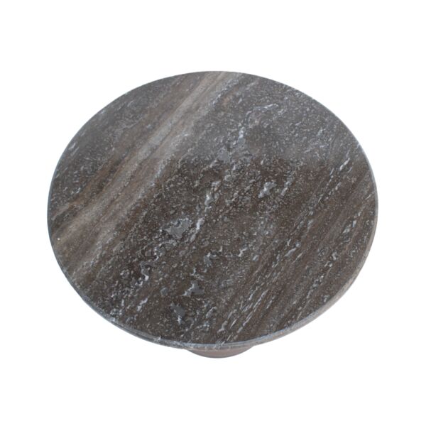 طاولة جانبية رخام ترافنتينو طبيعي - بني ومتعددالالوان