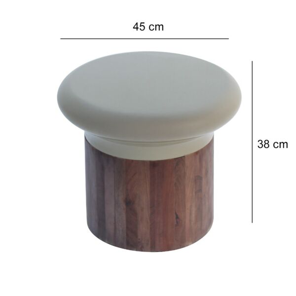 طاولة جانبية اسيا - بني واخضر