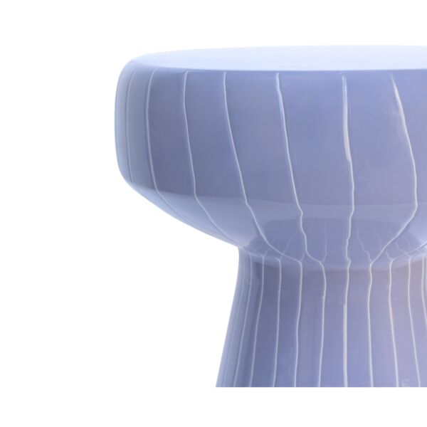 طاولة جانبية بخطوط عامودية - بنفسجي وابيض