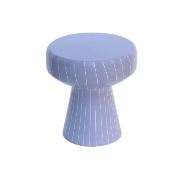 طاولة جانبية بخطوط عامودية - بنفسجي وابيض