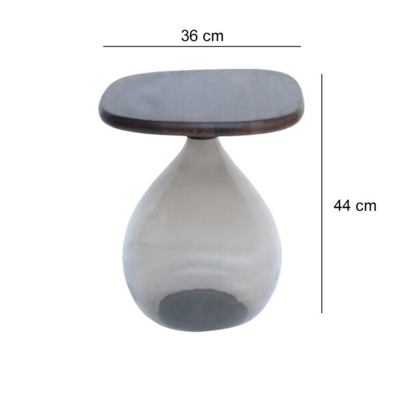 طاولة جانبية ايلا - بني غامق