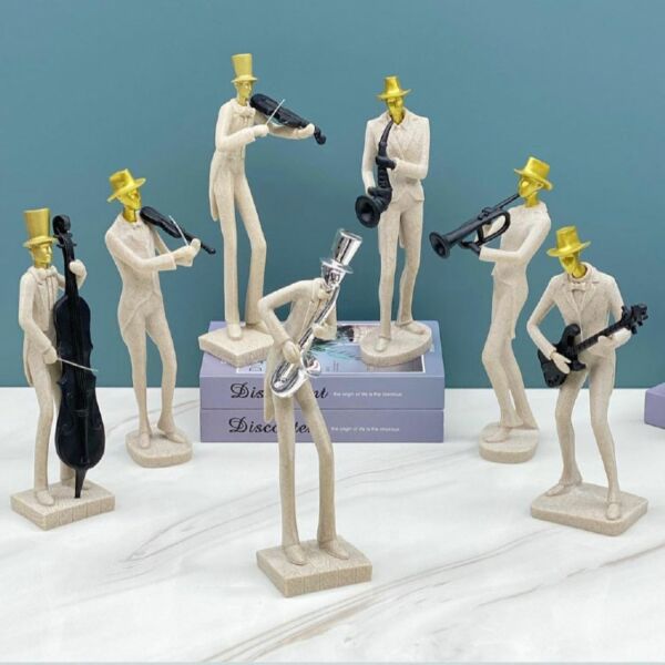 تحفة موسيقار عازف ساكسوفون رخامي