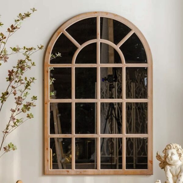 مرآة خشب شاين