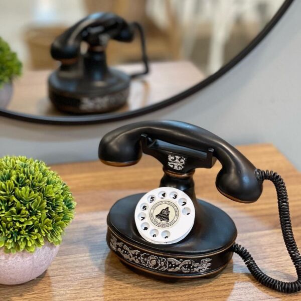 تحفة ديكور تليفون قديم - سيراميك
