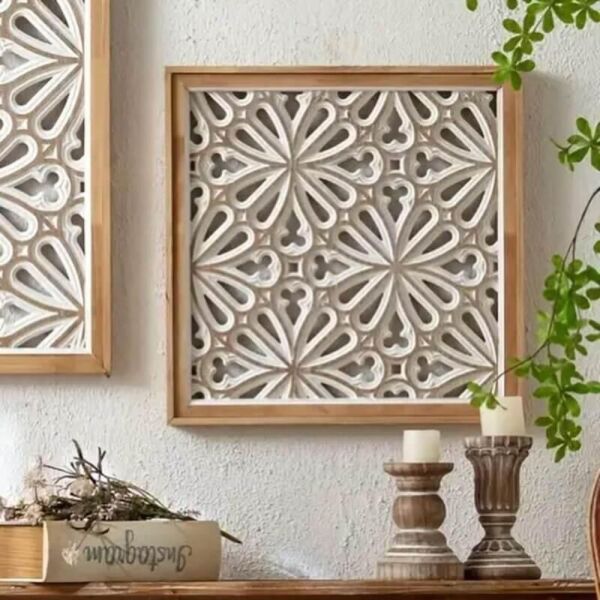 ديكور جداري خشب حفر رويال