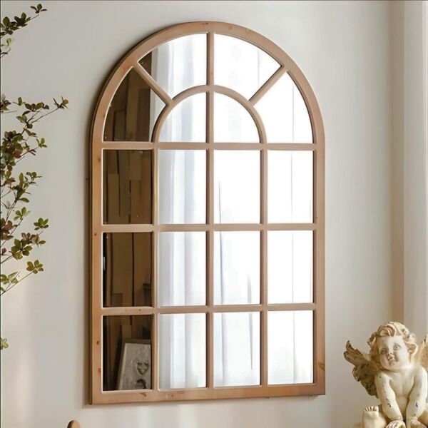 مرآة شباك خشب كبيرة - شارين