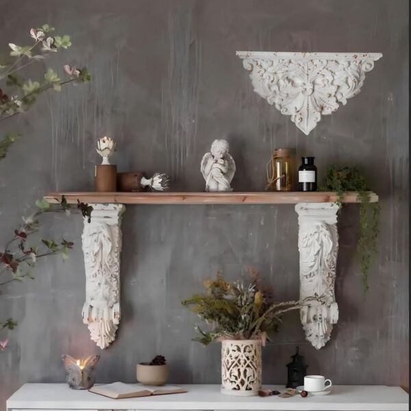 رف جداري على الطراز الروماني بوشكا