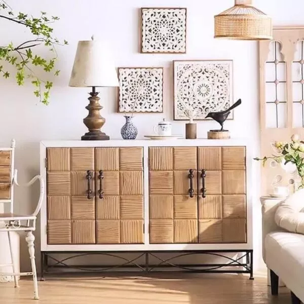 كونسول خشب ليلاس