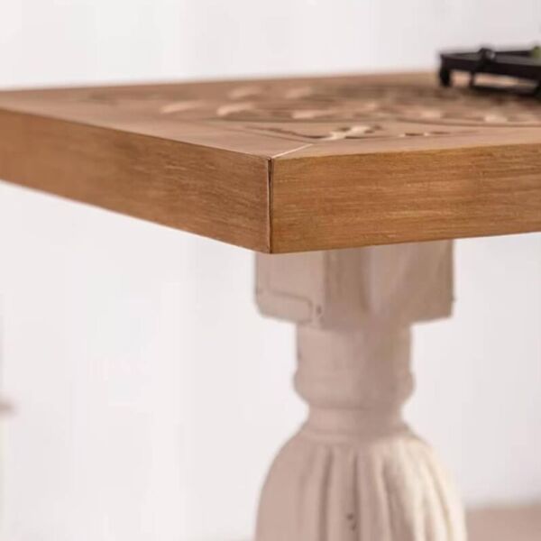 طاولة طعام 4 اشخاص خشب روماني