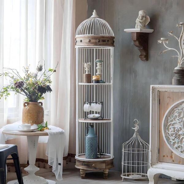 رفوف ستاند شكل قفص