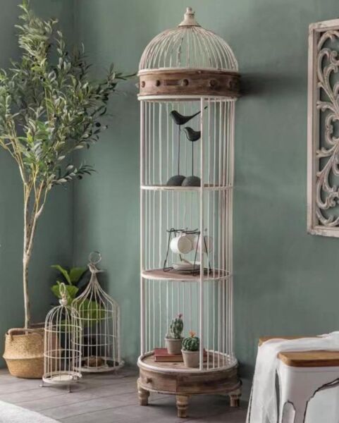 رفوف ستاند شكل قفص