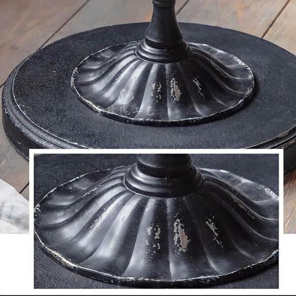 طاولة جانبية خشب وحديد فلاي