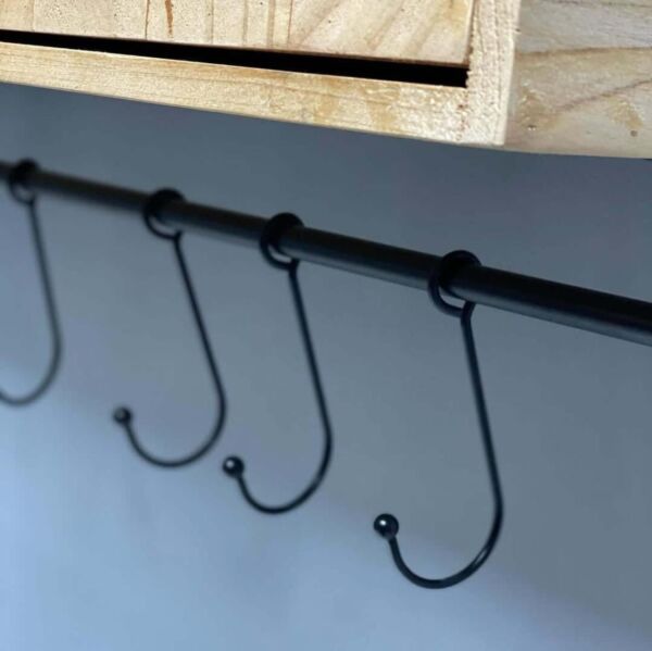 رف جداري خشب درجين شيلفا