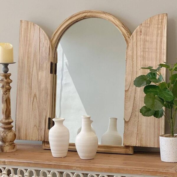 مرآه شباك خشب كاثي