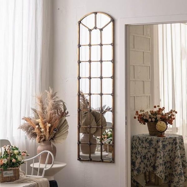 مرآة جدارية حديد انتيك - 180×55 سم