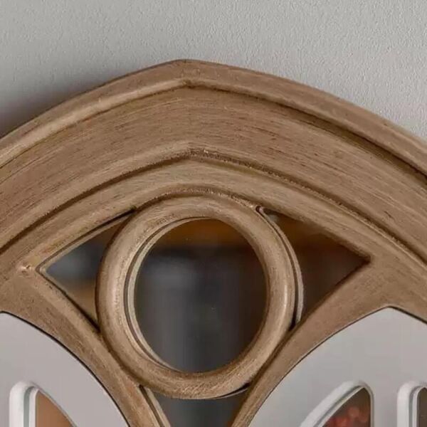 مرآة جدارية شباك خشب رييف -130 × 60 سم