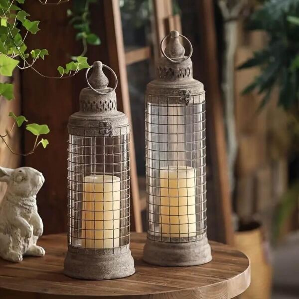 طقم شمعدان قطعتين انتيك