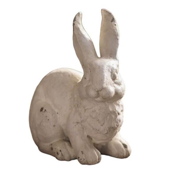 تحفة ديكور مجسم ارنب 22 سم - ابيض
