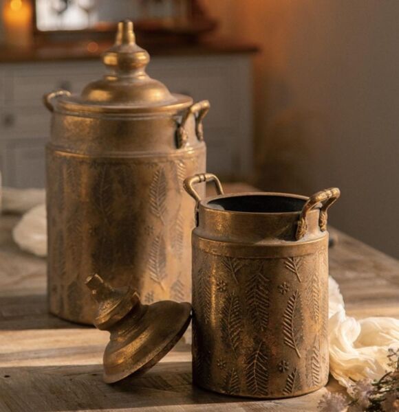 فازة حديد انتيك فيرونا - نحاسي