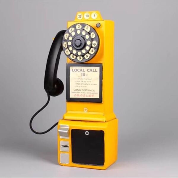  تحفة تلفون عمومي اصفر انتيكا