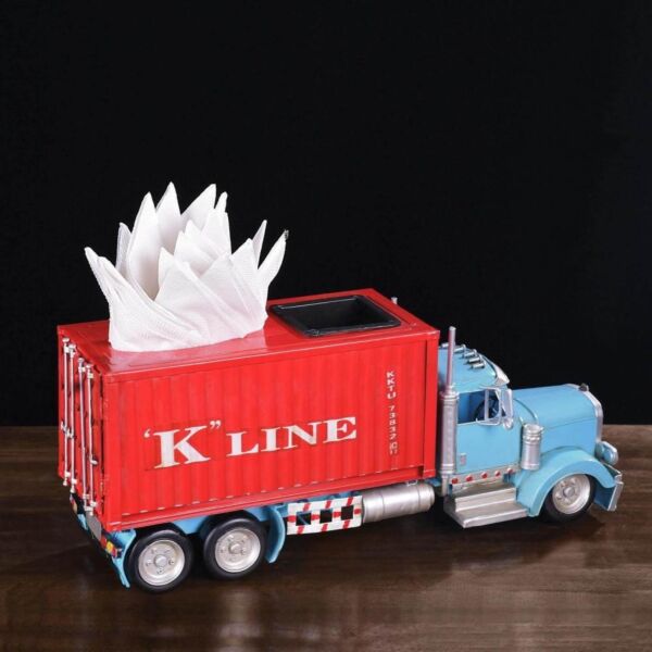 علبة مناديل شكل شاحنة كونتينر