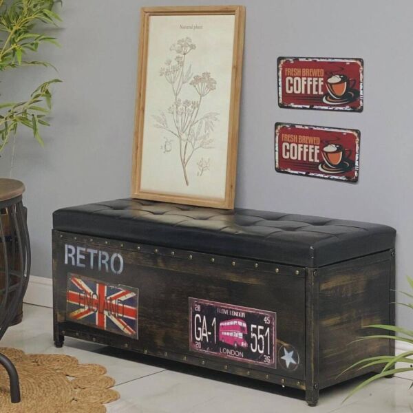 مقعد وصندوق تخزين حديد البرتو